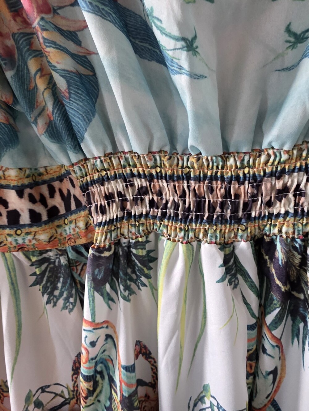 Miss Rosier Tropical Floral Maxi Dress/Kimono Size Large - Picture 7 of 16